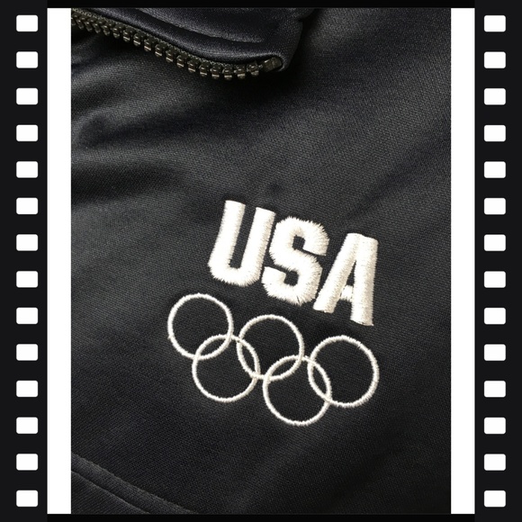 USA~Olympic~Committee~Jacket~Large~L~Navy~Blue~ - Picture 2 of 6